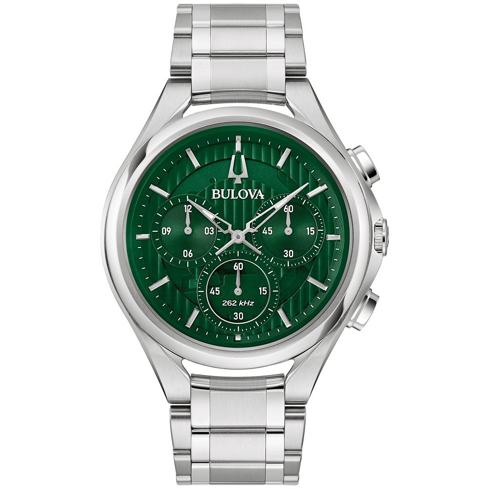 Bulova Stainless Steel Luxury Mens Watch96A297