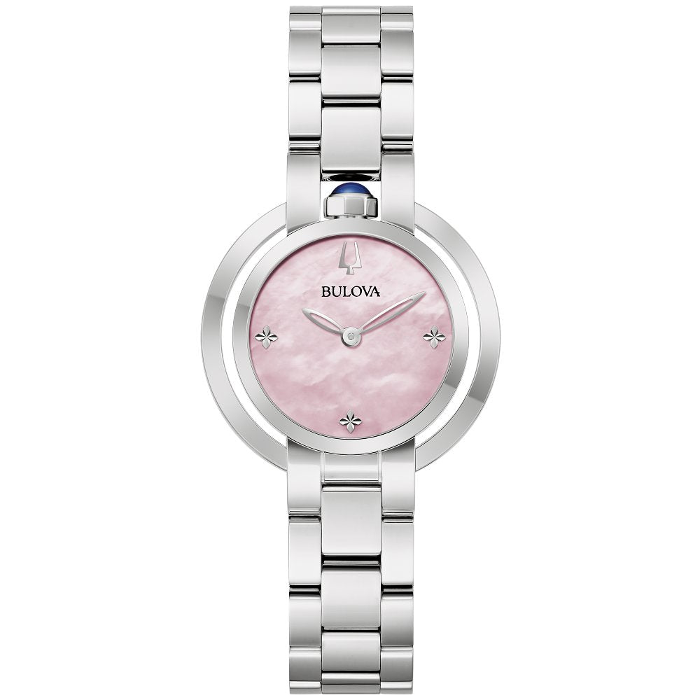Bulova Stainless Steel Dress/Classic BUL Ladies Watch96L338