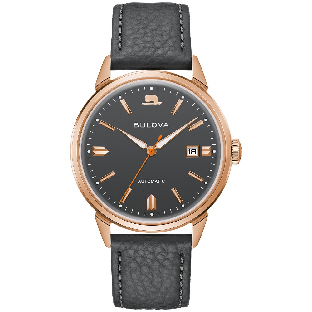 Bulova Stainless Steel Frank Sinatra Mens Watch97B206