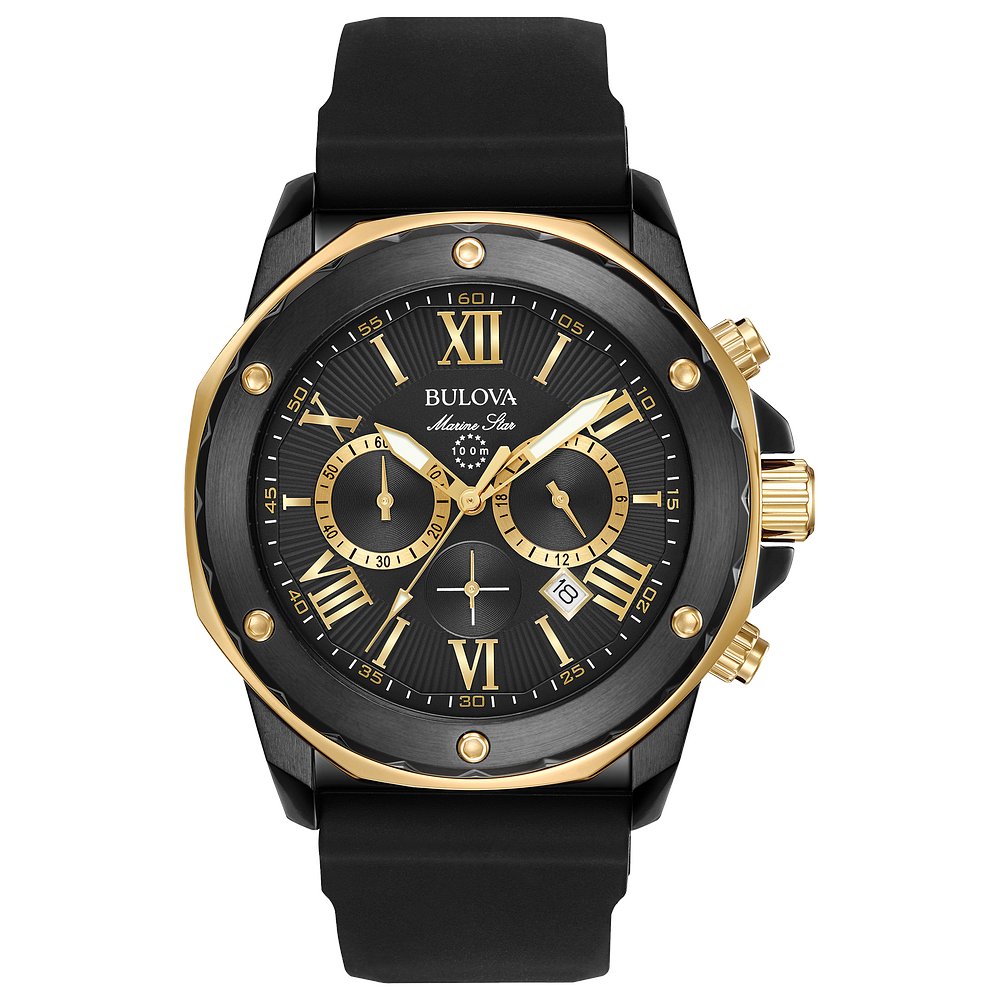 Bulova Stainless Steel Performance Mens Watch98B278