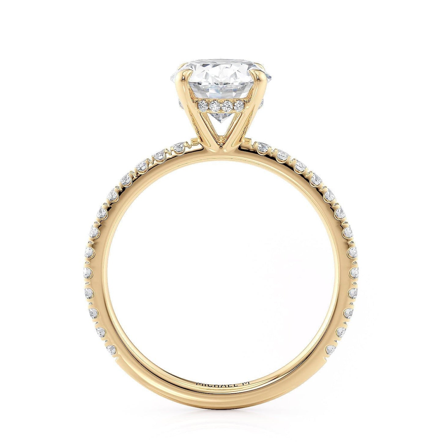 MICHAEL M Engagement Rings Crown R706-2 Oval