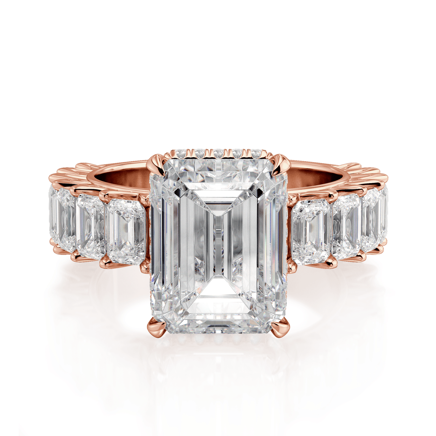 MICHAEL M Engagement Rings Meksian R904-3 Emerald