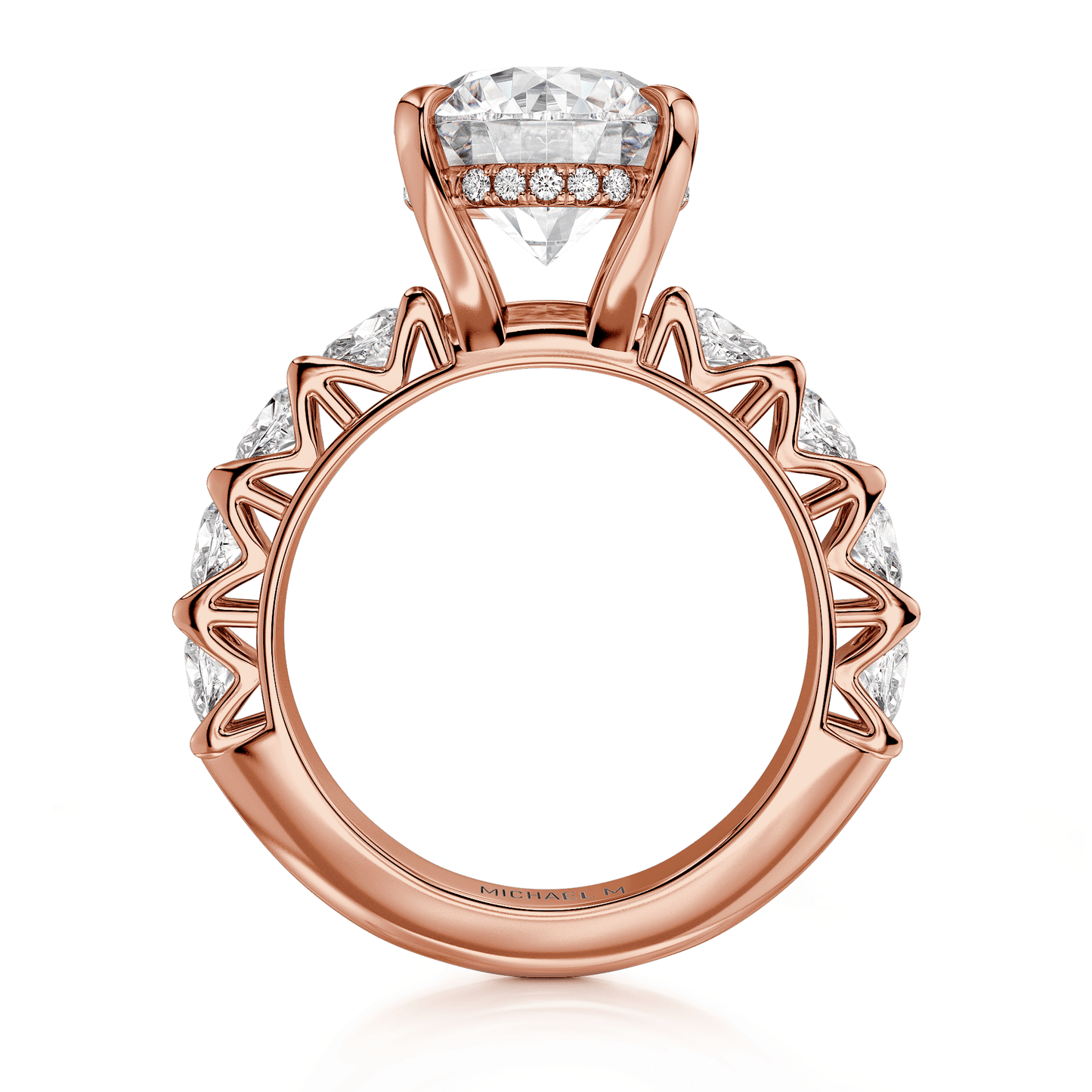 MICHAEL M Engagement Rings Meksian R905-3 Round