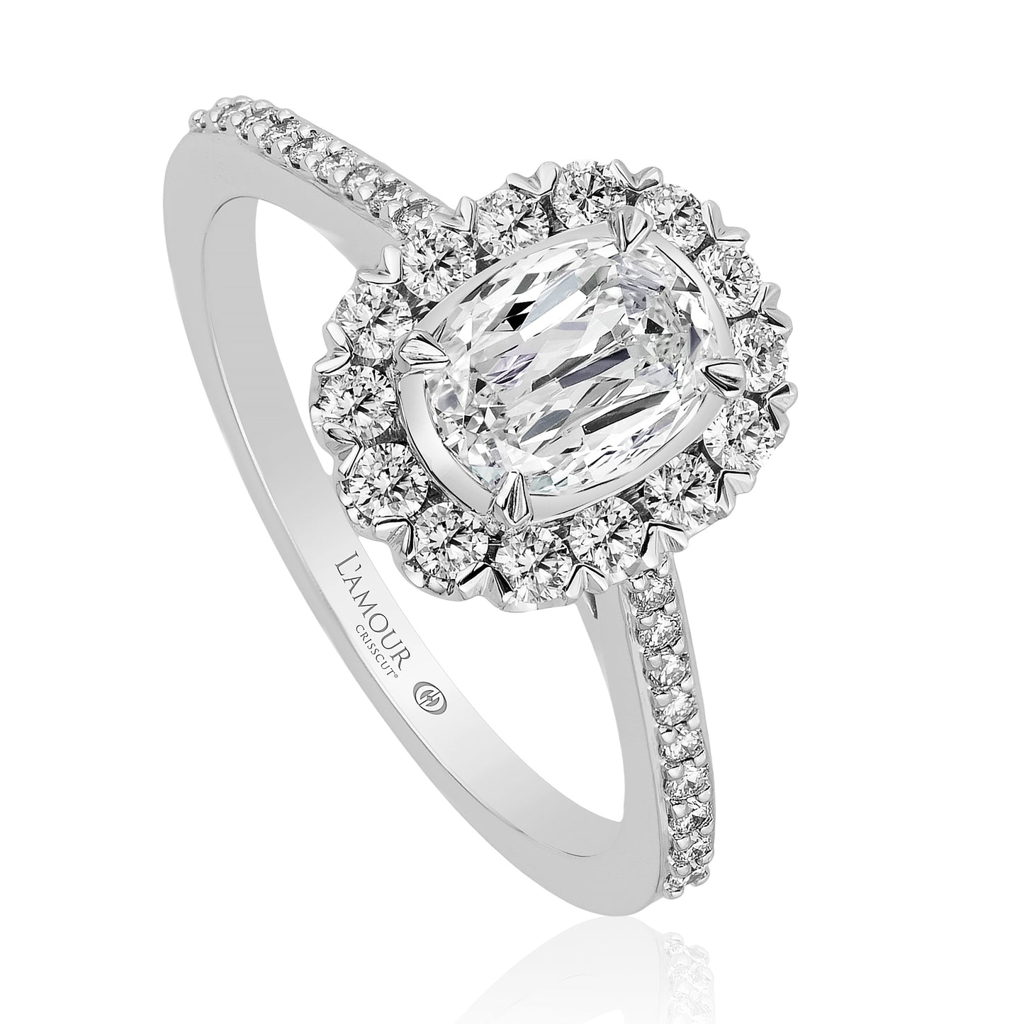 L’AMOUR CRISSCUT DIAMOND ENGAGEMENT RING - L227-LOV075