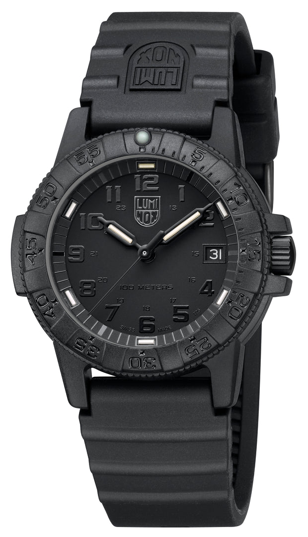 Leatherback SEA Turtle, 39 mm, Outdoor Watch, Blackout