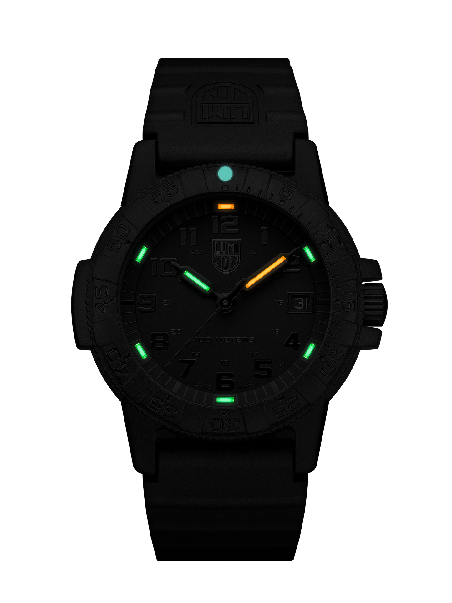 Leatherback SEA Turtle, 39 mm, Outdoor Watch, Blackout