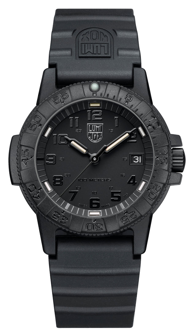Leatherback SEA Turtle, 39 mm, Outdoor Watch, Blackout