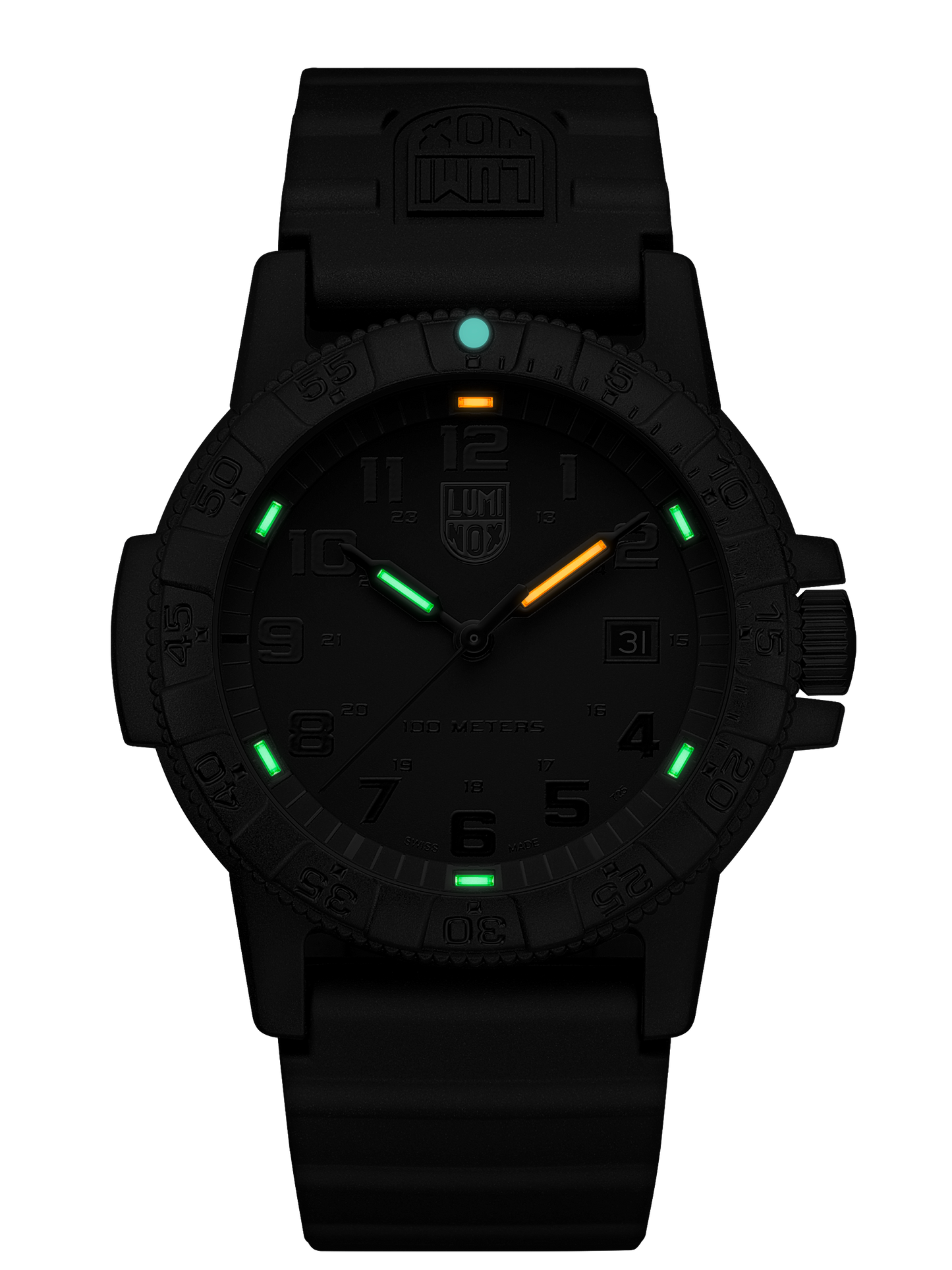 Leatherback Sea Turtle Giant, 44 mm, Outdoor Watch, Blackout