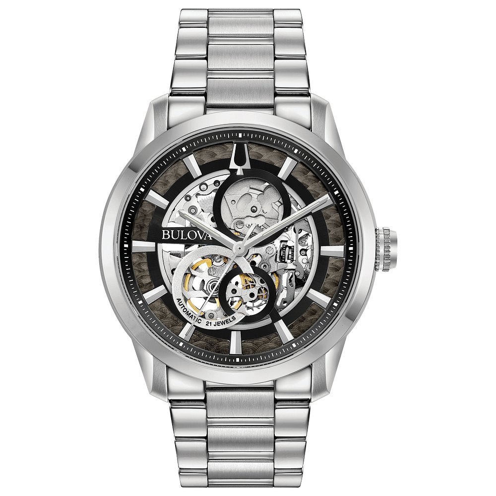 Bulova Stainless Steel Dress/Classic BUL Mens Watch96A208
