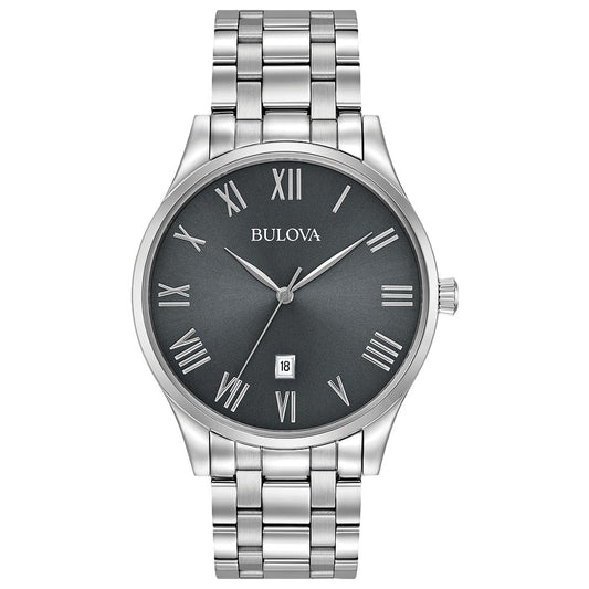 Bulova Stainless Steel Dress/Classic BUL Mens Watch96B261