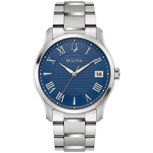 Bulova Stainless Steel Dress/Classic BUL Mens Watch96B386