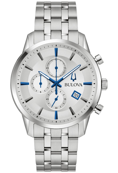 Bulova Stainless Steel Dress/Classic BUL Mens Watch96B404