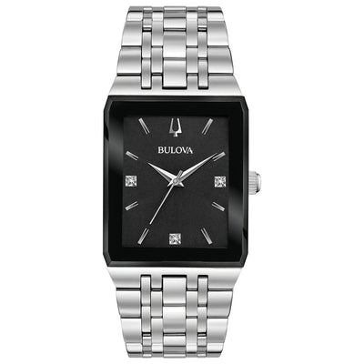 Bulova Stainless Steel Modern BUL Mens Watch96D145