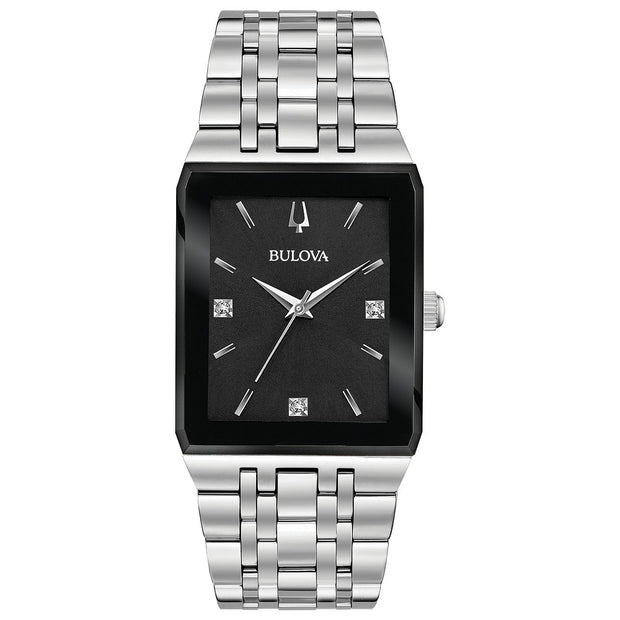 Bulova Stainless Steel Modern BUL Mens Watch96D145