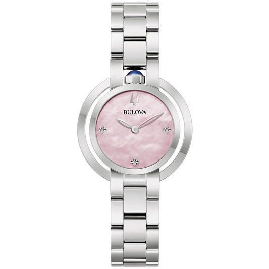 Bulova Stainless Steel Dress/Classic BUL Ladies Watch96L338