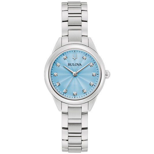 Bulova Stainless Steel Dress/Classic BUL Ladies Watch96P250