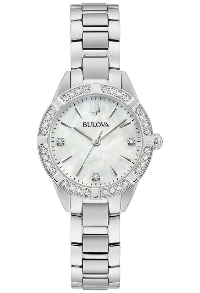 Bulova Stainless Steel Dress/Classic BUL Ladies Watch96R253