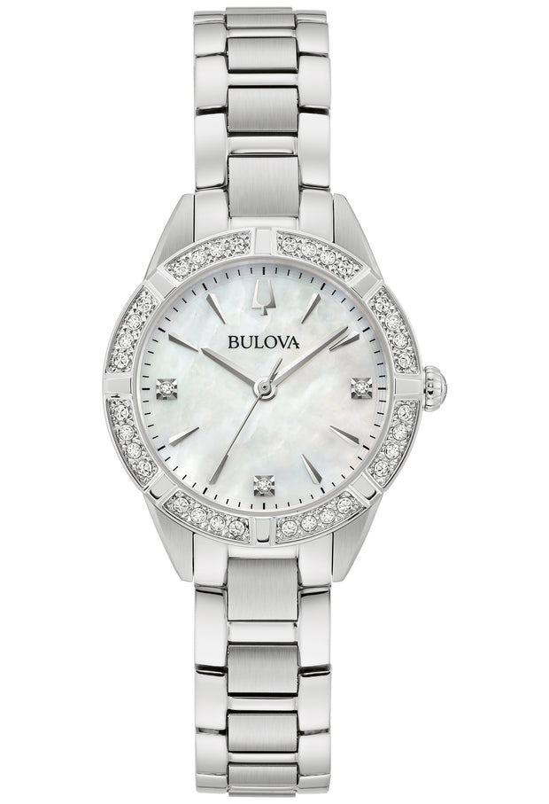 Bulova Stainless Steel Dress/Classic BUL Ladies Watch96R253