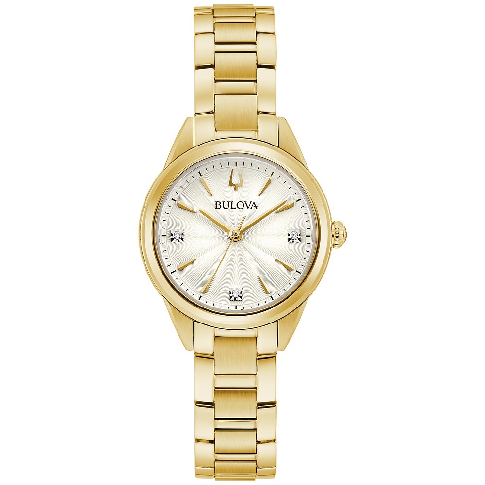 Bulova Stainless Steel Dress/Classic BUL Ladies Watch97P150
