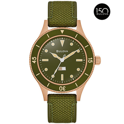 Bulova Bronze #CuSn8 Heritage Mens Watch98A324