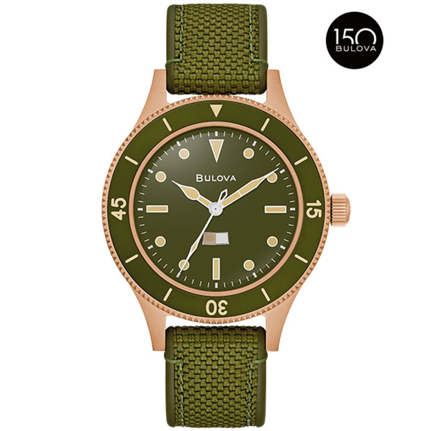 Bulova Bronze #CuSn8 Heritage Mens Watch98A324