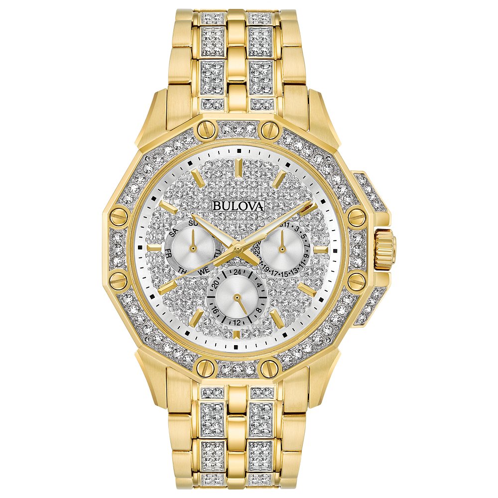 Bulova Stainless Steel Dress/Classic BUL Mens Watch98C126