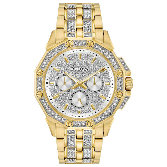 Bulova Stainless Steel Dress/Classic BUL Mens Watch98C126