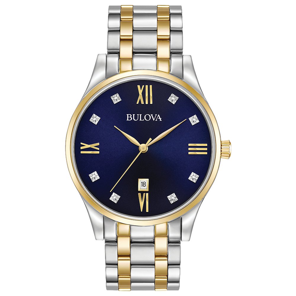 Bulova Stainless Steel Dress/Classic BUL Mens Watch98D130