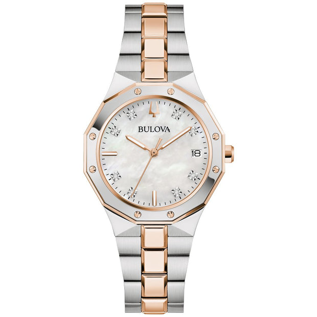 Bulova Stainless Steel Dress/Classic BUL Ladies Watch98P235
