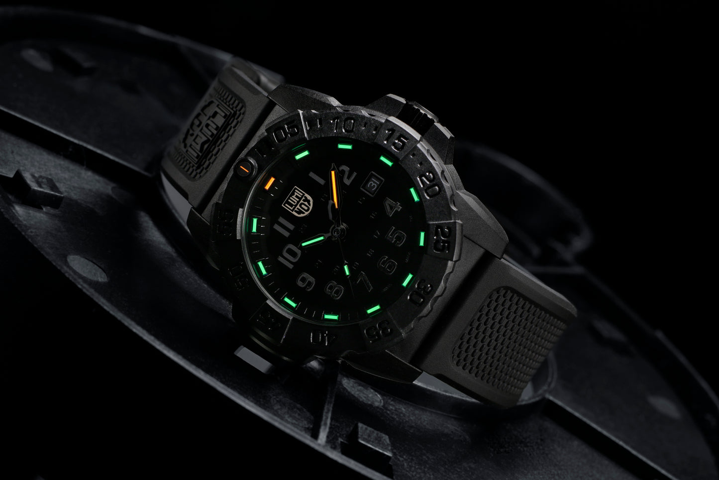 Navy SEAL Chronograph, 45 mm, Military Dive Watch, Blackout