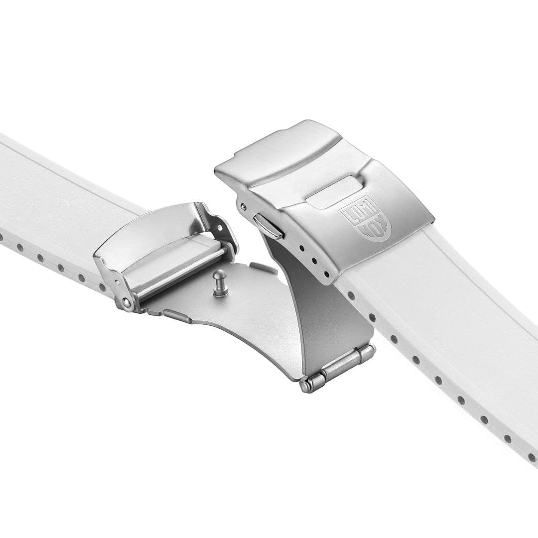 Cut-to-Fit Rubber Strap, 24 mm, White