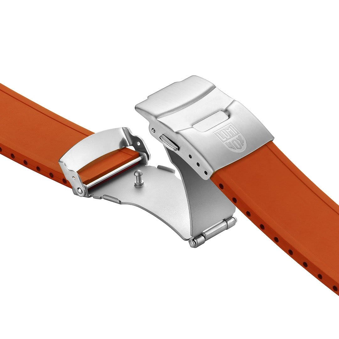 Cut-to-Fit Rubber Strap, 24 mm, Orange