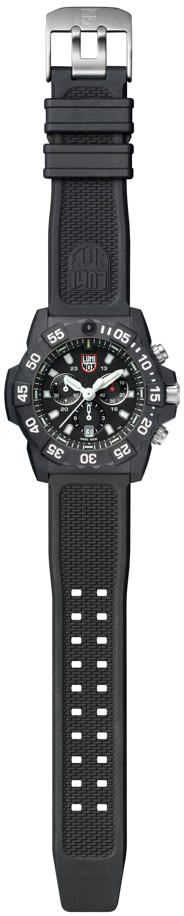 Navy SEAL Chronograph, 45 mm, Military Dive Watch, Blackout