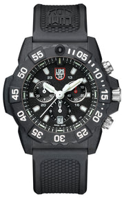 Navy SEAL Chronograph, 45 mm, Military Dive Watch, Blackout