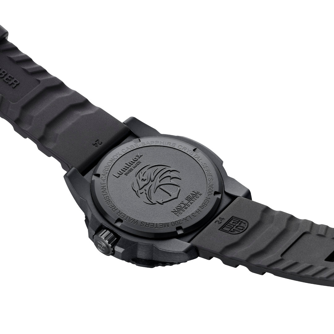 Navy SEAL Foundation 3600, 45 mm, Military Dive Watch, Blackout