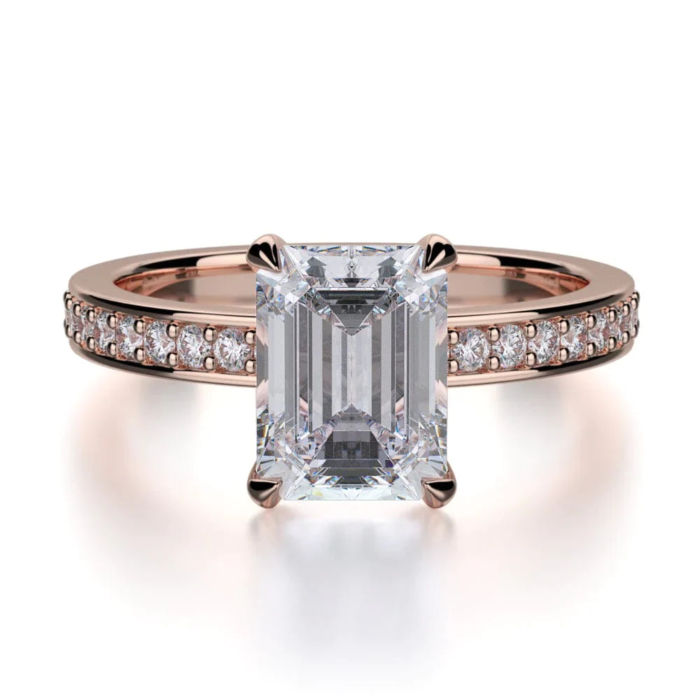 MICHAEL M Engagement Rings 18K Rose Gold Bold R723-2 R723-2RG