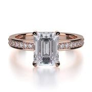 MICHAEL M Engagement Rings 18K Rose Gold Bold R723-2 R723-2RG