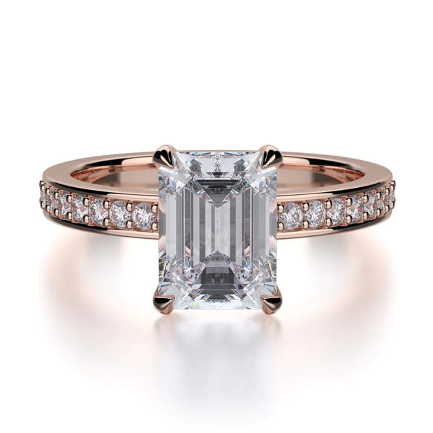 MICHAEL M Engagement Rings 18K Rose Gold Bold R723-2 R723-2RG