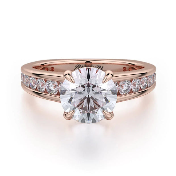 MICHAEL M Engagement Rings 18K Rose Gold Crown R705-2 R705-2RG