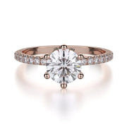 MICHAEL M Engagement Rings 18K Rose Gold Crown R713-1 R713-1RG