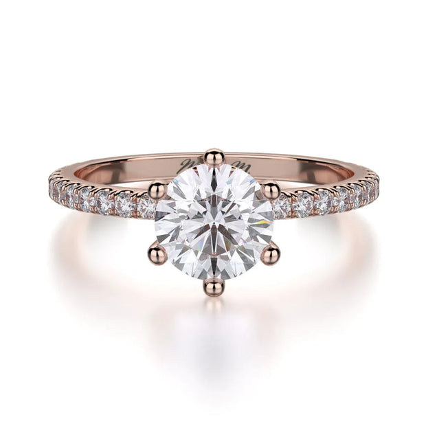 MICHAEL M Engagement Rings 18K Rose Gold Crown R713-1 R713-1RG