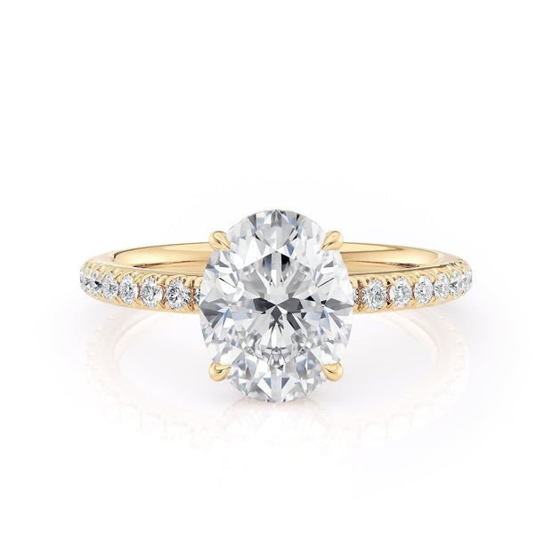 MICHAEL M Engagement Rings 18K Rose Gold Crown R715-2 Oval R715-2RG