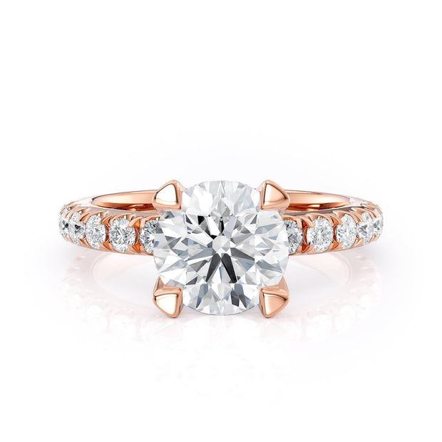 MICHAEL M Engagement Rings 18K Rose Gold Crown R716-2 R716-2RG