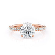 MICHAEL M Engagement Rings 18K Rose Gold Crown R742-1.5
