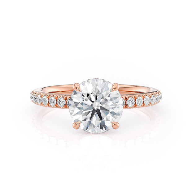 MICHAEL M Engagement Rings 18K Rose Gold Crown R742-1.5