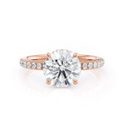 MICHAEL M Engagement Rings 18K Rose Gold Crown R742-2 R742-2RG