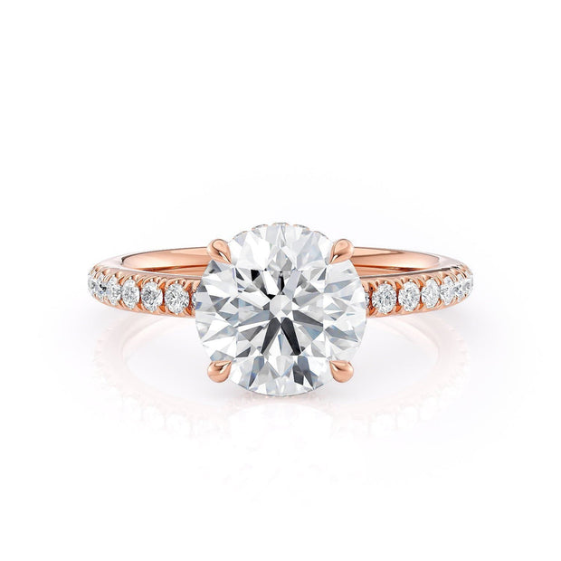 MICHAEL M Engagement Rings 18K Rose Gold Crown R742-2 R742-2RG