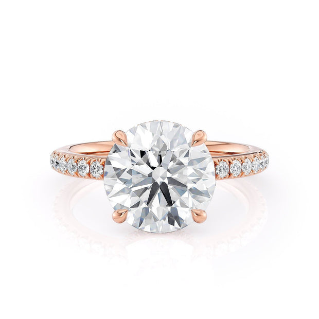 MICHAEL M Engagement Rings 18K Rose Gold Crown R742-3 R742-3RG