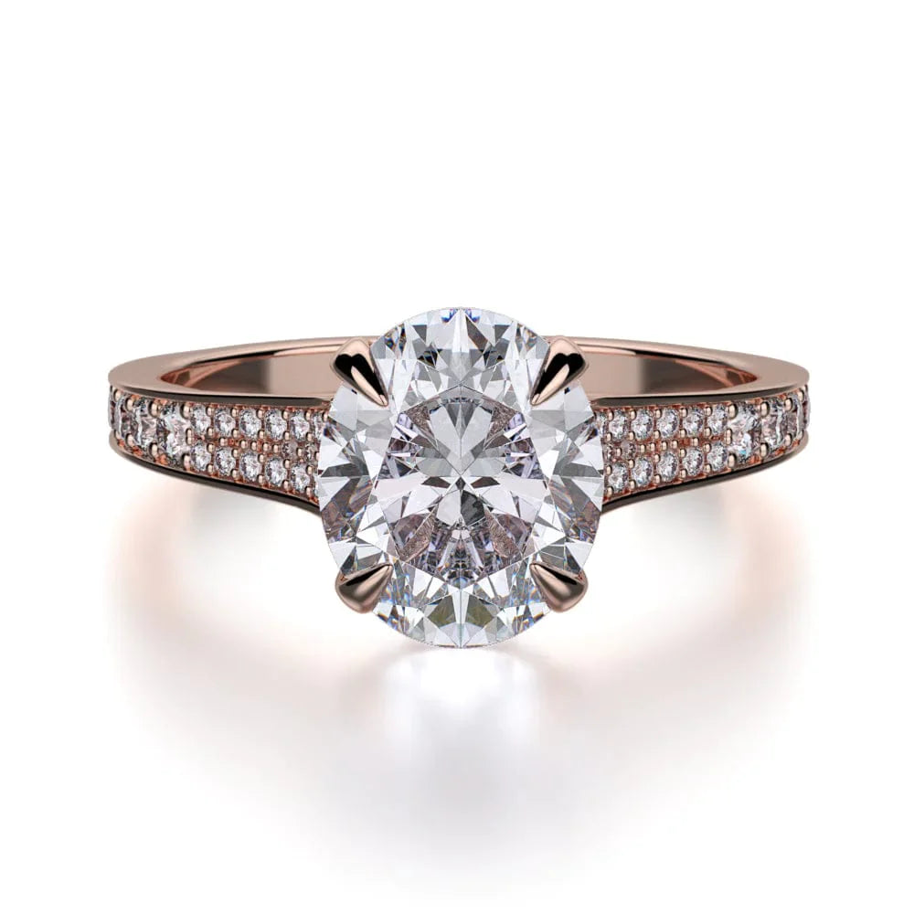 MICHAEL M Engagement Rings 18K Rose Gold Crown R743-3 R743-3RG
