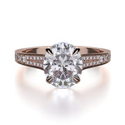 MICHAEL M Engagement Rings 18K Rose Gold Crown R743-3 R743-3RG